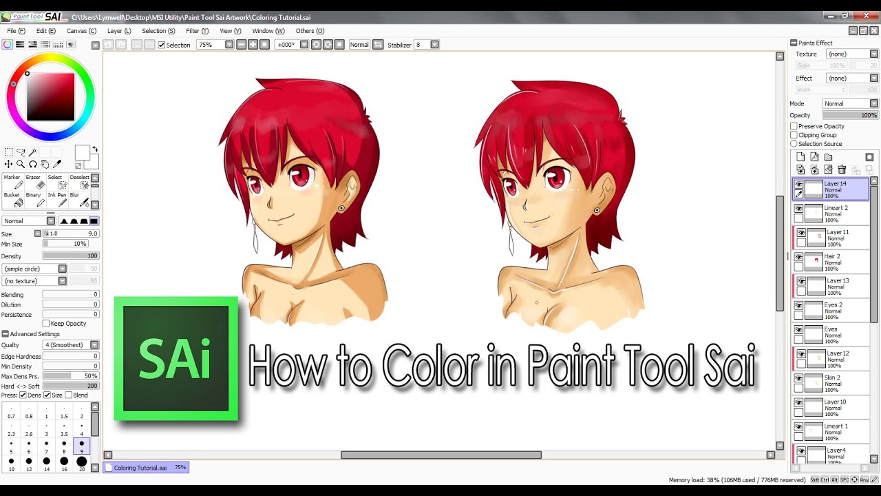 how to install brush textures on paint tool sai